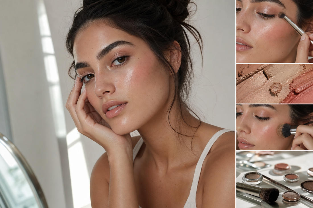 Imagem editorial sobre Blurred make no Brasil: como adaptar a maquiagem com efeito natural à sua rotina SBeauty para o blog DICAS SBeauty.