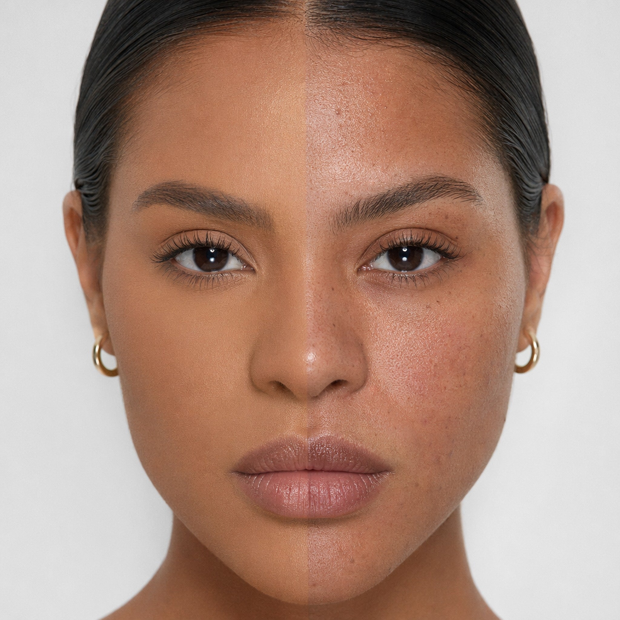 Base Altíssima bBeauty · Tom 07 · metade com base metade sem