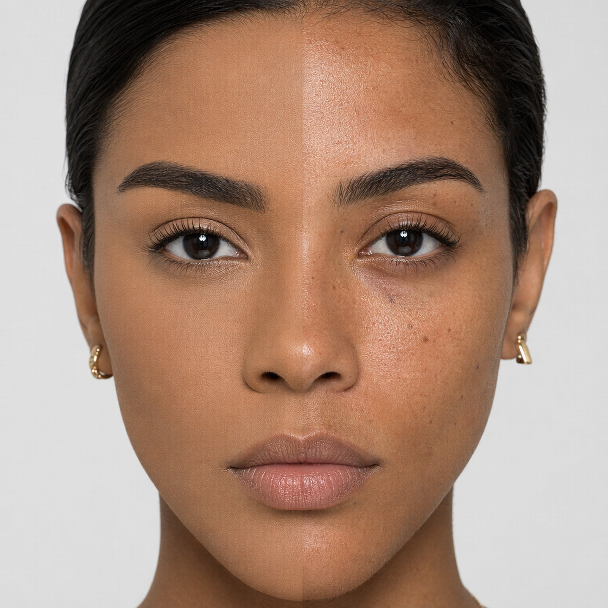 Base Altíssima bBeauty · Tom 08 · metade com base metade sem