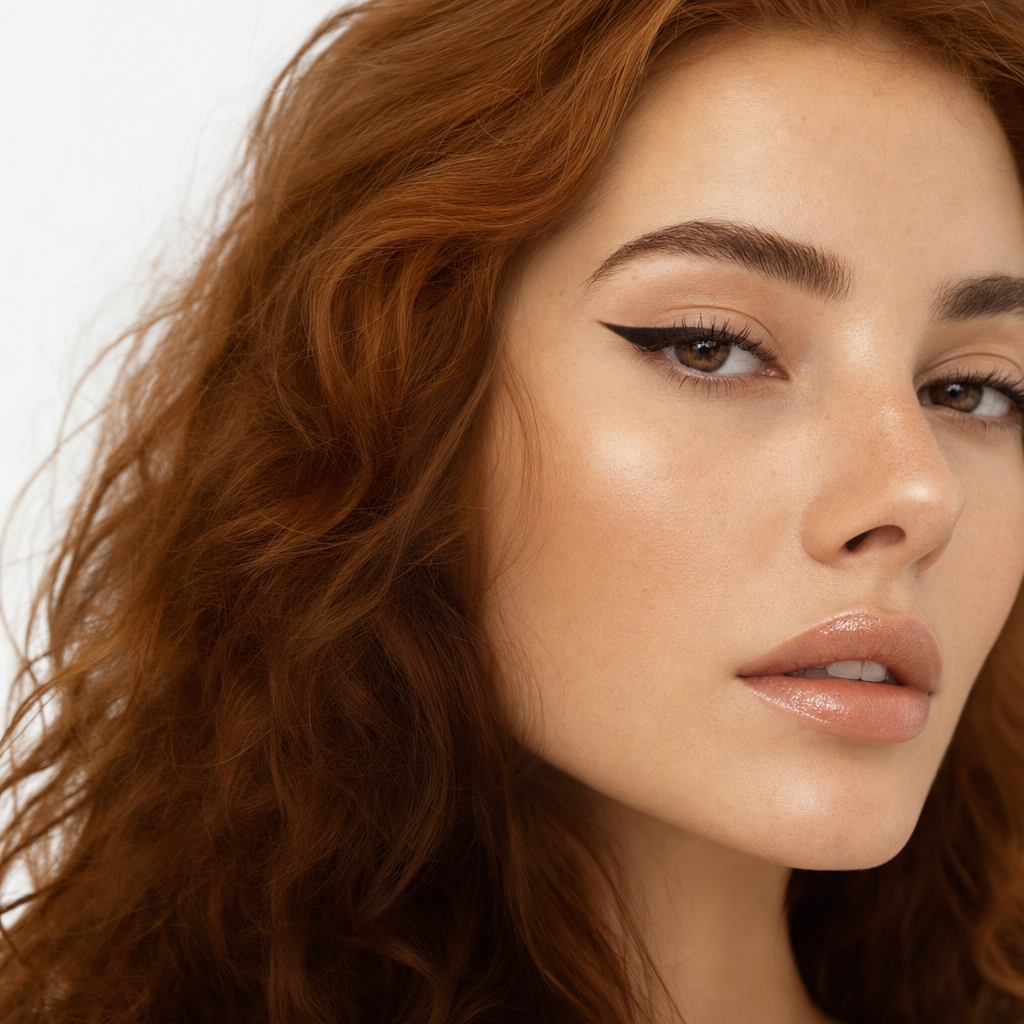 Lápis Delineador SBeauty Marrom modelo cat-eye liner