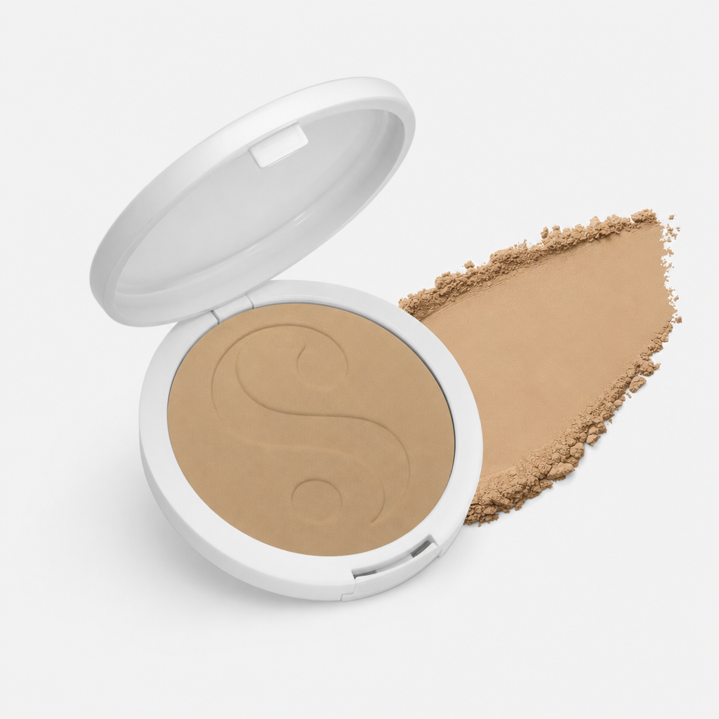 Pó Compacto bBeauty Powder · Tom 05 · pote com smear da cor